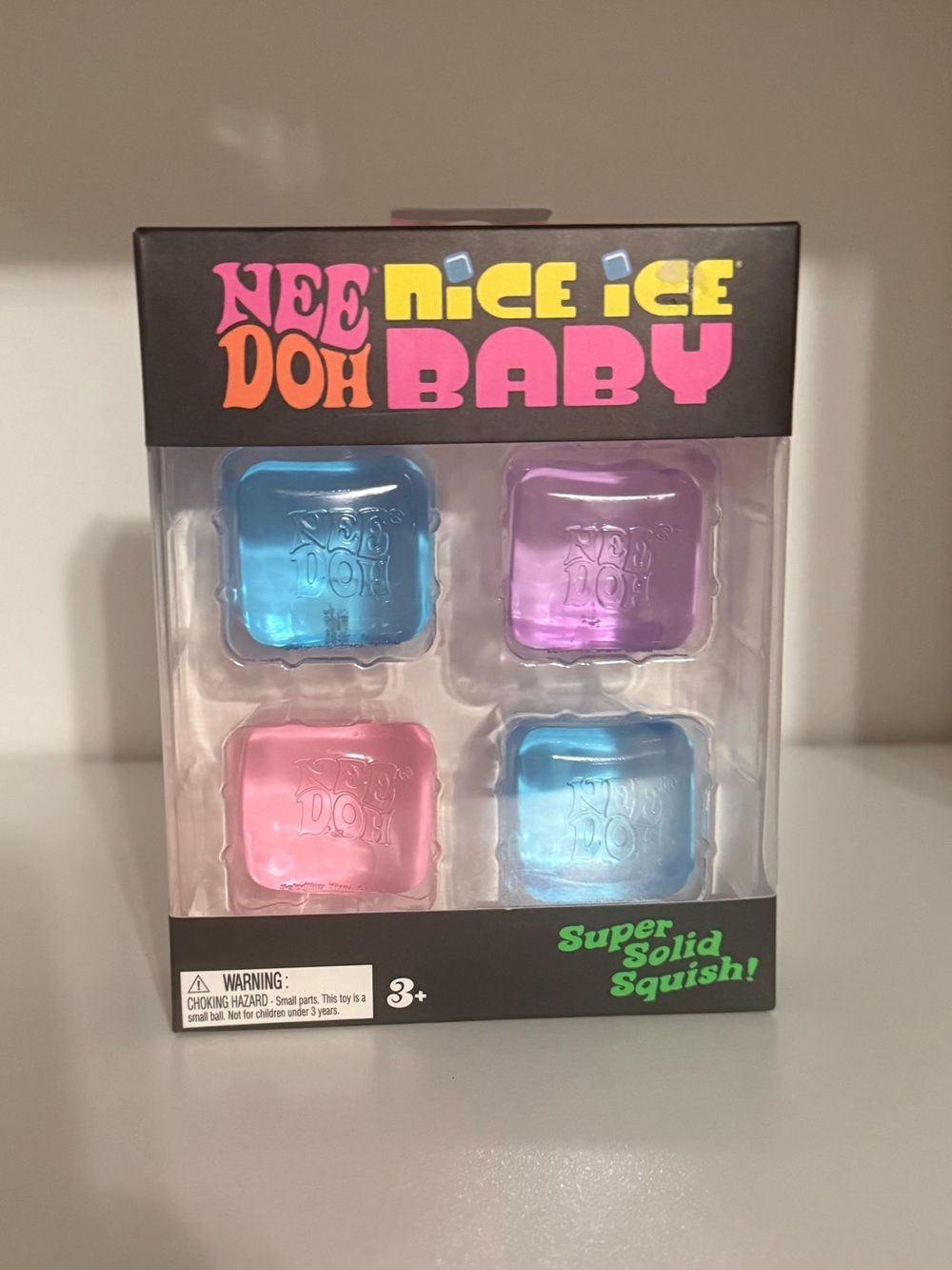 Nee Doh Nice Ice Baby Squish Set - Blue, Purple, Pink